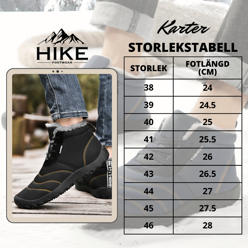 HIKE PRO® Karter barfotaskor för vintern - Ergonomiska barfotaskor för vintern