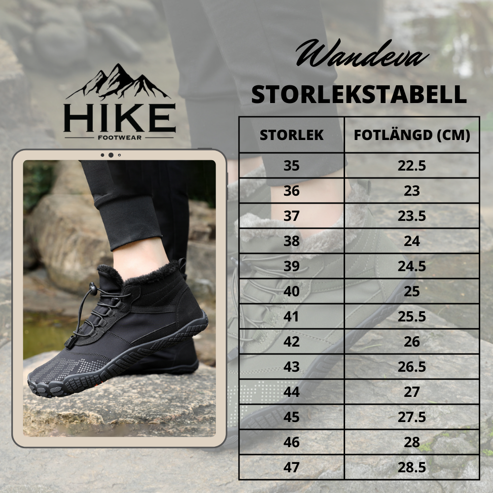 Wandeva Flex - Halkfri & universell barfotasko för vinterbruk
